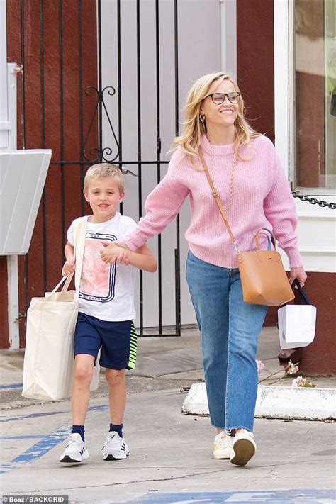 Reese Witherspoon Beams While Bonding With Six Year Old Son Tennessee