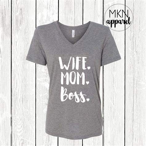 Wife Mom Boss Shirt Mom Boss Shirt Mothers Day T Mom Shirt