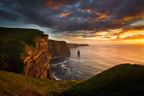 Beautiful Cliffs Of Moher Sunset George Karbus Photography