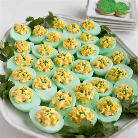 Make These Green Deviled Eggs For Your St Patricks Day Party
