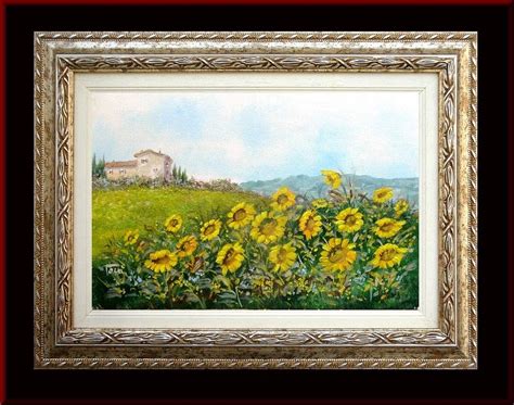 Tuscany Sunflowers Painting Painting By Luciano Torsi Fine Art America