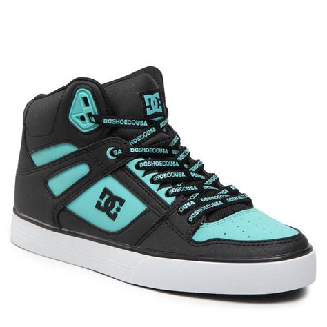 Sneakersy Dc Pure High Top Wc Se Sn Adys400093 Black Blue Atoll B12 Sneakersy Poltopánky