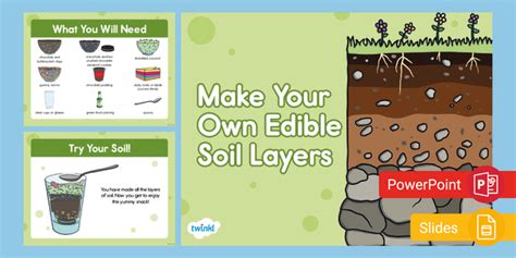 Make Your Own Edible Soil Layers Activity Presentation Powerpoint