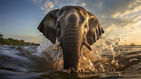 Elefante De Vida Silvestre Foto Premium