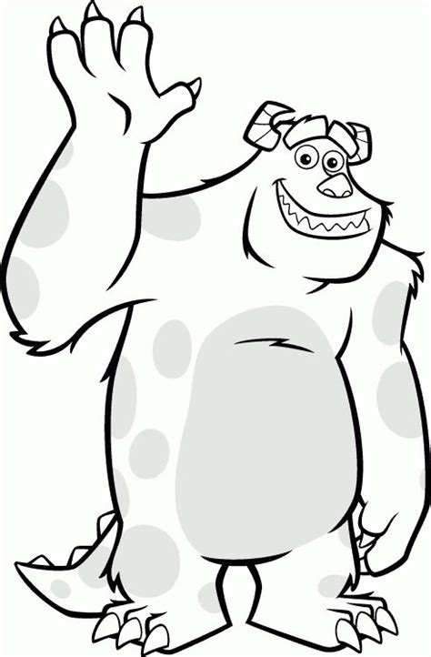 Monster Inc Coloring Pages Sully Monsters Ink Disney Coloring Pages