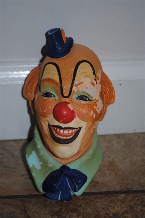 Vintage Bosson Legend Chalkware Head England Clown No 1 Wright 1983 Antique Price Guide