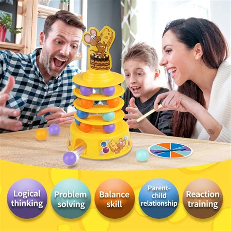 kidpal Board Game for Kids Ages 4-8, Family Games with Kids, Stacking