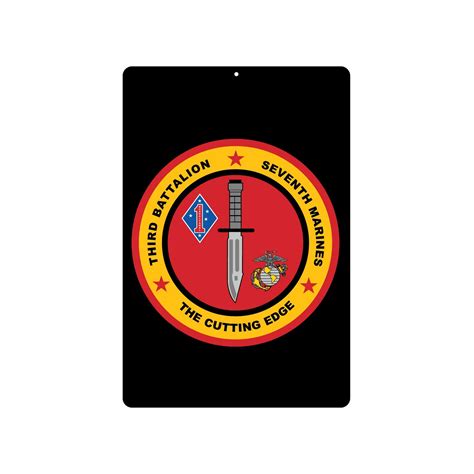 3rd Battalion 7th Marines Metal Sign — Sgt Grit