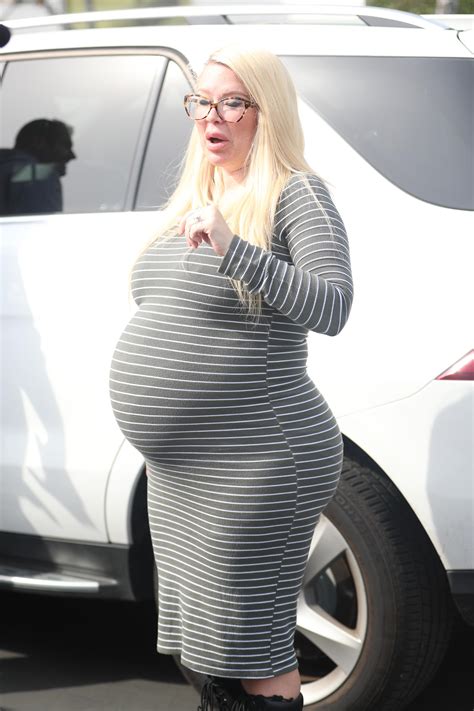 Pregnant Jenna Jameson Looks Ready To Pop As She Shows Off Huge Baby