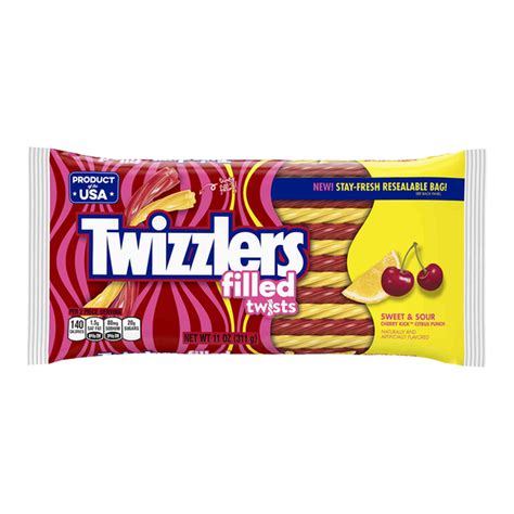 Twizzlers Candy Sweet And Sour Twists 11 Oz Instacart