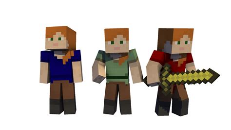 Steve And Alex Remastered Skins Textures And Skins Mine Imator Forums