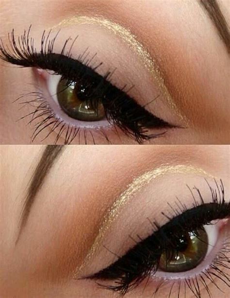 Gold Cut Crease With A Winger Eyeliner Skin Makeup Makeup Makeup Addict