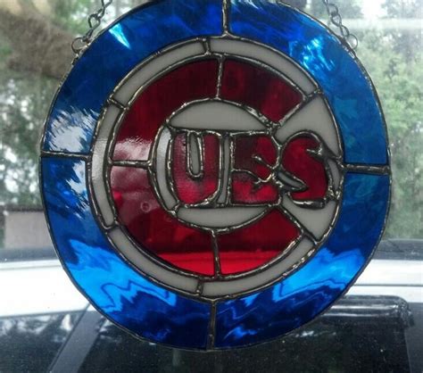 Chicago Cubs Recently Made This For My Son Stained Glass Suncatcher Visit My Facebook Page