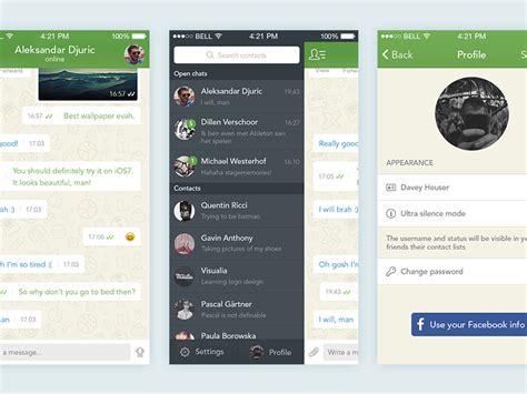 Whatsapp For Ios 7 Redesign By Davey Heuser Dribbble
