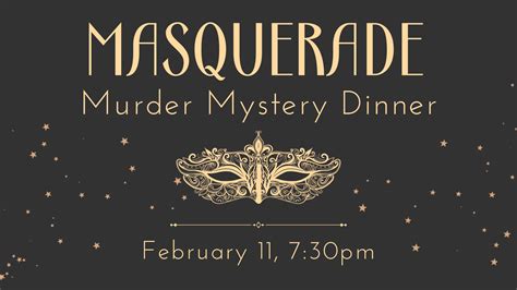 Masquerade Murder Mystery February 11th Timber Hill Winery