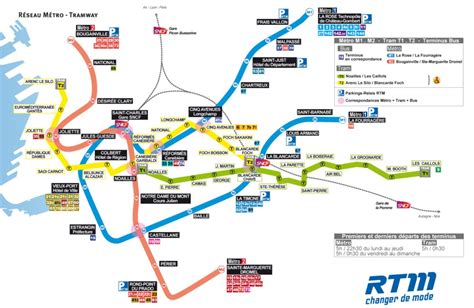Transit Maps Official Map Metro And Tramway Marseille France 2012
