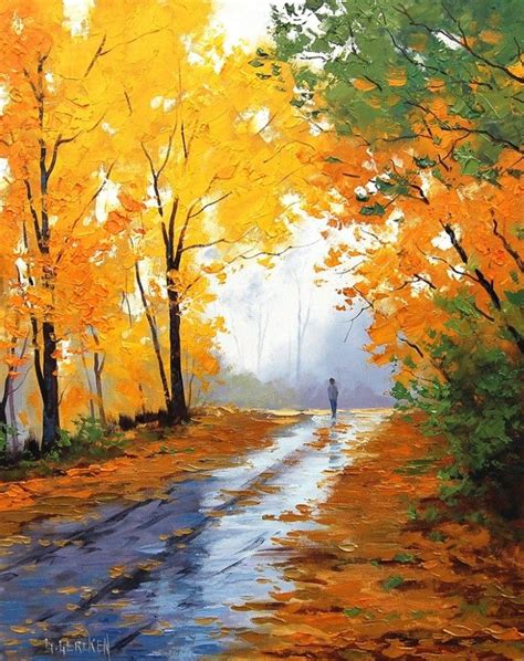 Graham Gercken Landscape Paintings Autumn Painting Oil Painting