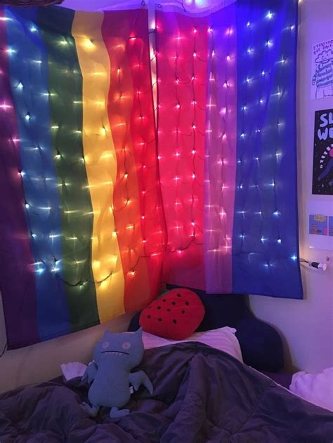 Pin By Ber3 On Love Lgbtq Room Ideas Rainbow Room Cute Room Decor