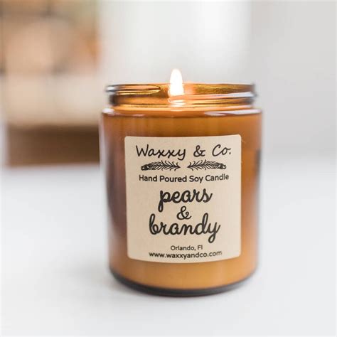pears brandy soy candle  waxxy  customer ideas