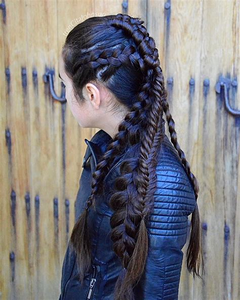 warrior halfup style hair styles braids for long hair hair inspiration