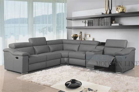 30 Photos Gray Leather Sectional Sofas