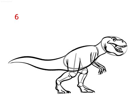 Dino Drawing Ideas How To Draw A Dino Step By Step