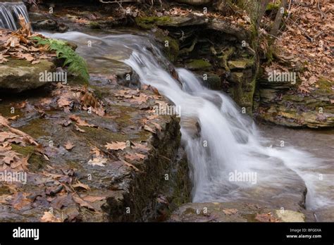 Waterfall Upstate Ny Thatcher Park Stock Photo Alamy