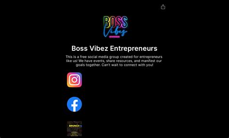Boss Vibez Entrepreneurs Flowpage