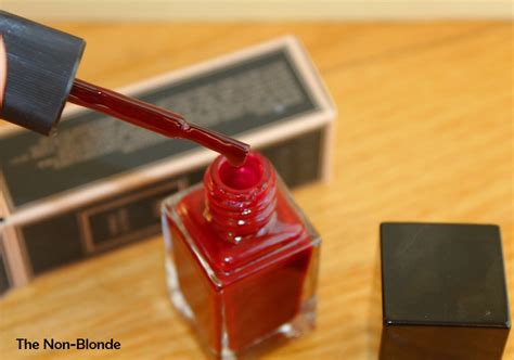 Serge Lutens Nail Lacquer Sang Bleu Dark Red 2 The Non Blonde