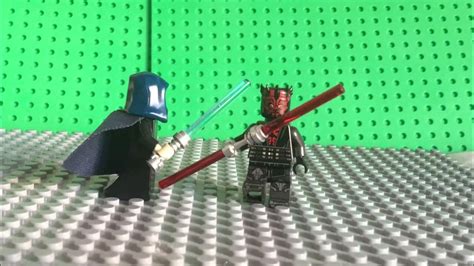 Darth Maul Vs Barris Offee Lightsaber Duel Lego Star Wars Stop Motion