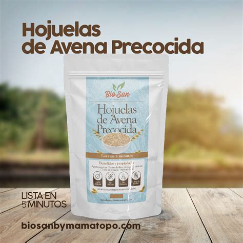 Hojuelas De Avena Precocida 750gr Productos Saludables Y Naturales