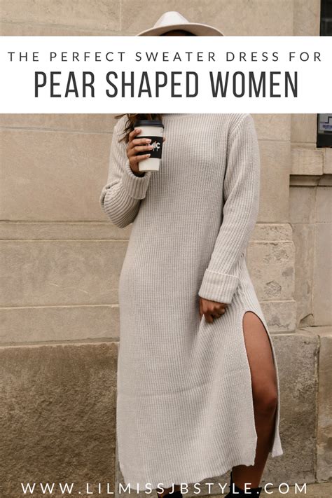 A Cozy Sweater Dress Pear Shaped Dresses Friday Outfit For Work Sweaters