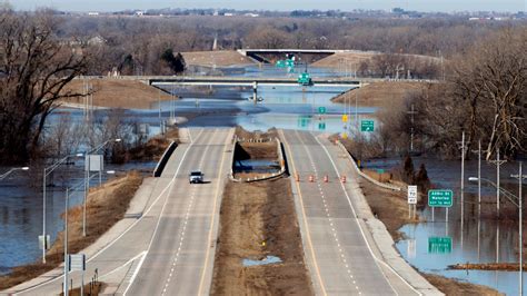 Record High Floods In Nebraska Breach Levees And Isolate Towns The