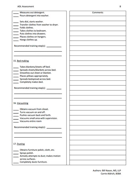 Printable Adl Checklist Pdf