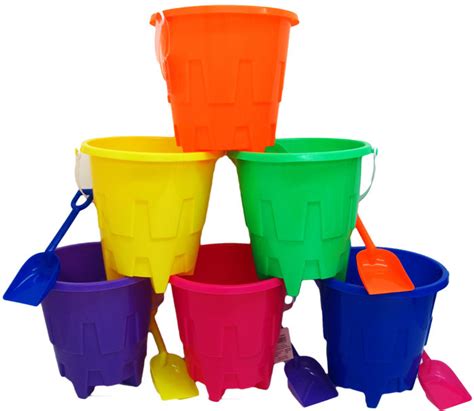 Wholesale Plastic Toy Buckets Assorted Colors 8