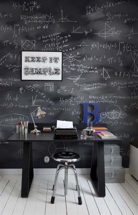 Black Board By Mr Perswall Mural Wallpaper Direct In 2020 Small