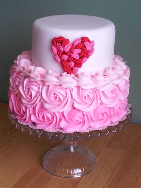 I took a cake decorating class and soon fell in love with it. Heart Ruffle Cake - CakeCentral.com