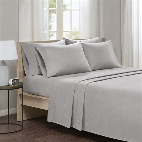 Comfort Spaces Solid 100 Cotton Flannel Solid Sheet Set Cal King
