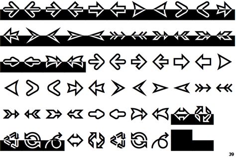 Fontscape Home Symbols Arrows Plain Arrows