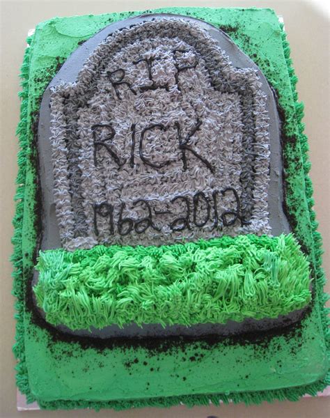 Tombstone Cake For That Special Person Who Still Has One Foot Out Of