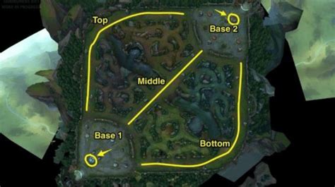 Map Of The Summoners Rift From The Discourse Of Online Live Streaming