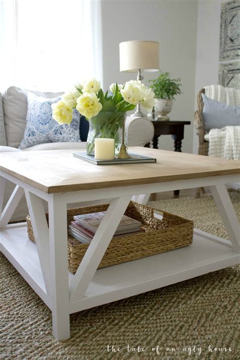 DIY Modern Farmhouse Coffee Table - Sincerely, Marie Designs