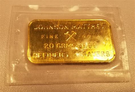 20 Gram Johnson Matthey Gold Bar — Collectors Universe