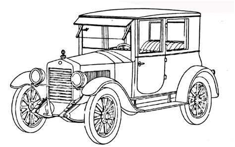 Antique Car Coloring Pages At Free Printable