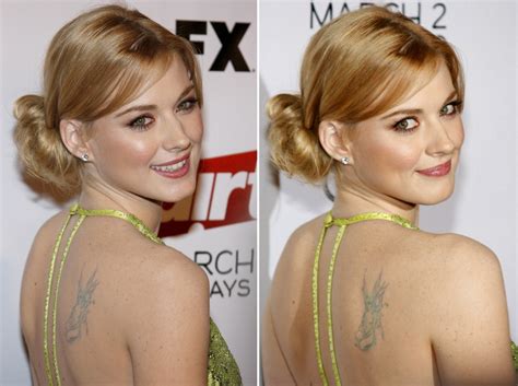 Alexandra Breckenridge Tattoo Behind Ear Tattoosai