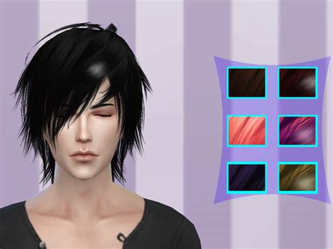 The Sims Resource Kijiko Toyger Kitten Hair Male Version Recolor Sagi6