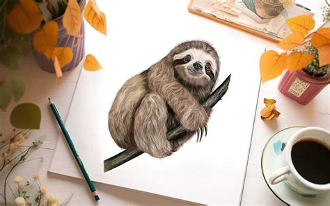 Details More Than 122 Sloth Drawing Easy Super Hot Vn