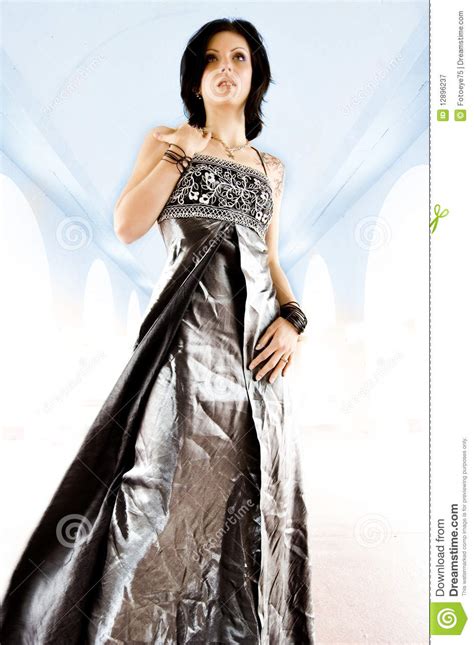 Woman With Tattoo In Dress Stock Image Image Of Caucasian