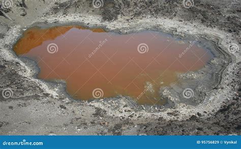 Contamination Soil And Water Spot Oil Pollutions Former Dump Toxic
