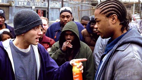 Eminem Vs Xzibit Rap Battle 8 Mile Clip We Wish Our Lunch